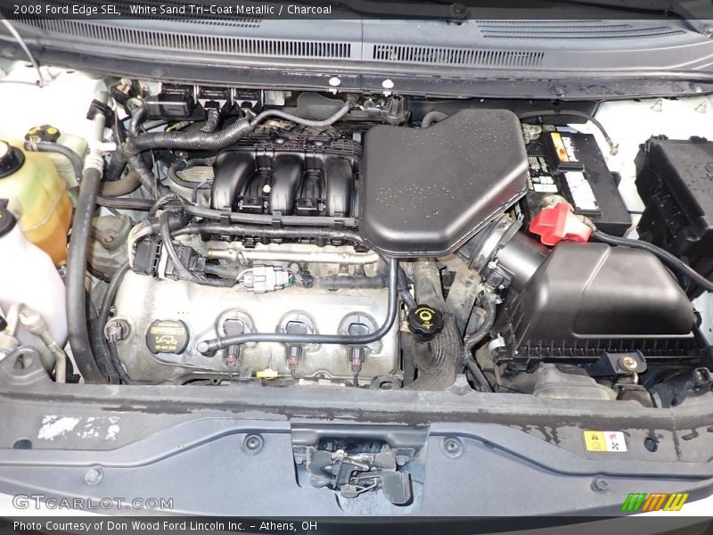 White Sand Tri-Coat Metallic / Charcoal 2008 Ford Edge SEL