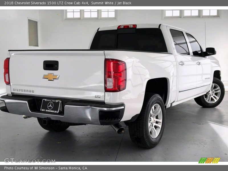 Summit White / Jet Black 2018 Chevrolet Silverado 1500 LTZ Crew Cab 4x4