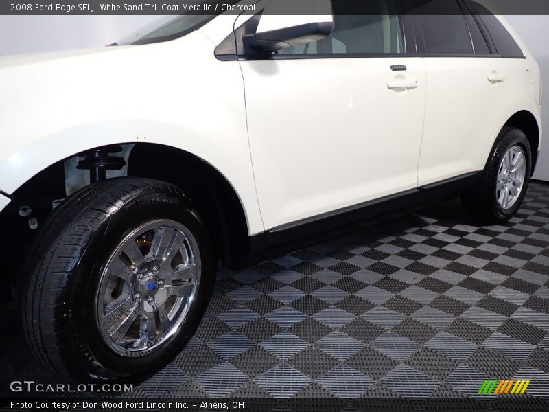 White Sand Tri-Coat Metallic / Charcoal 2008 Ford Edge SEL