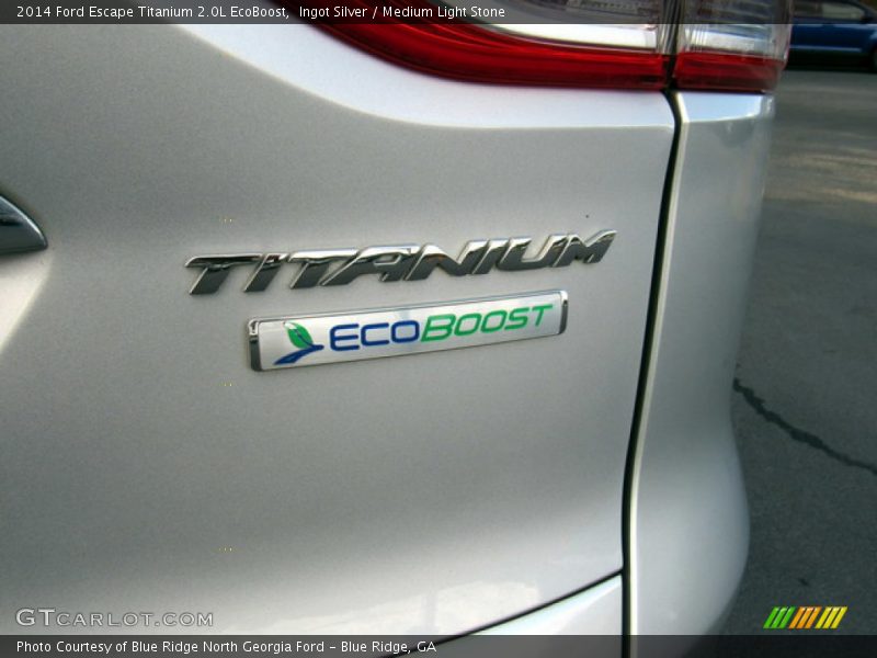 Ingot Silver / Medium Light Stone 2014 Ford Escape Titanium 2.0L EcoBoost