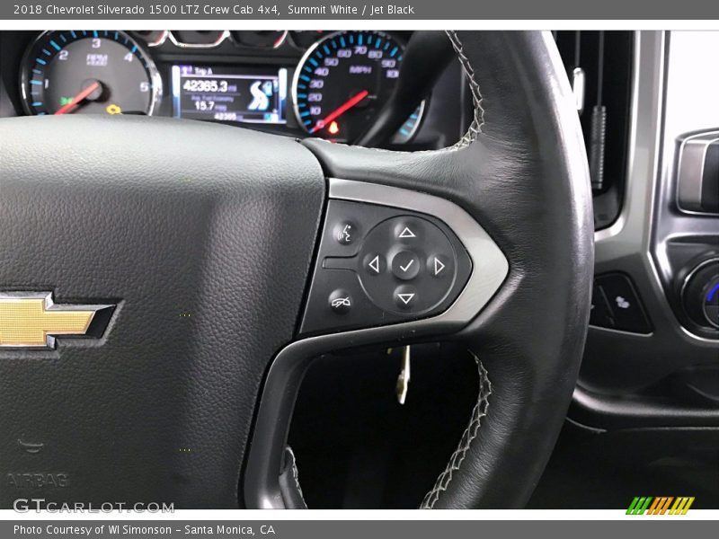 Summit White / Jet Black 2018 Chevrolet Silverado 1500 LTZ Crew Cab 4x4