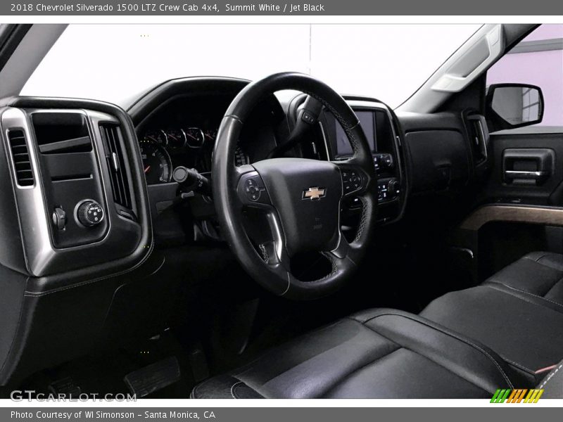 Summit White / Jet Black 2018 Chevrolet Silverado 1500 LTZ Crew Cab 4x4