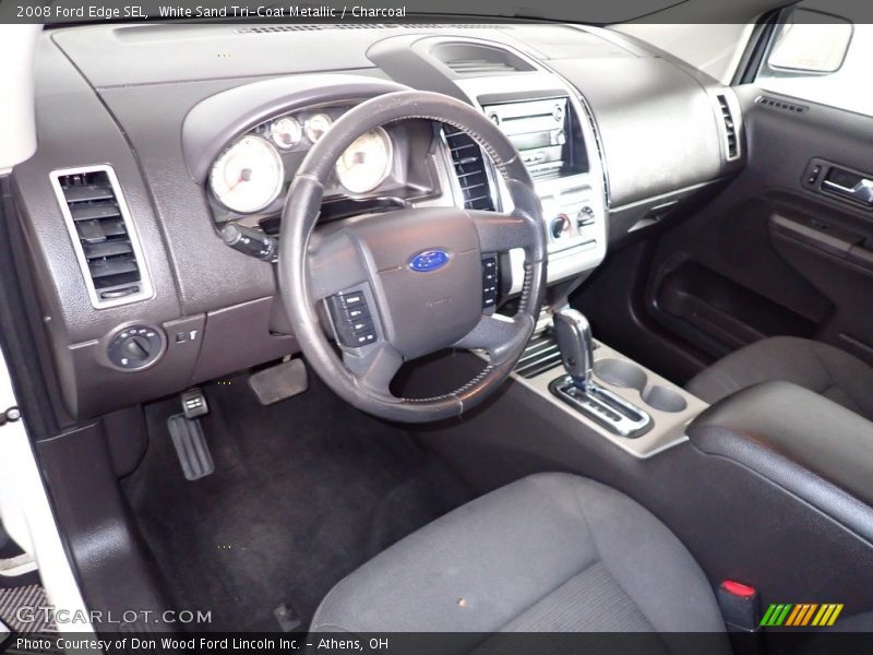 White Sand Tri-Coat Metallic / Charcoal 2008 Ford Edge SEL