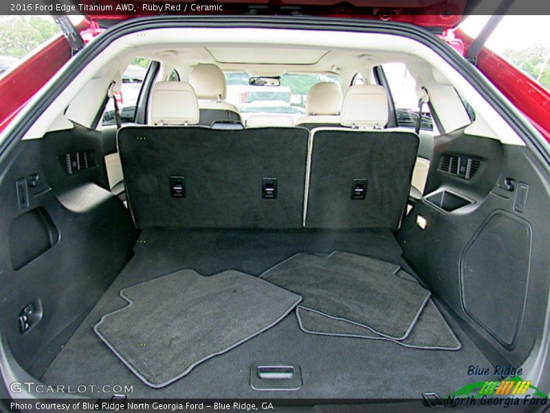 Ruby Red / Ceramic 2016 Ford Edge Titanium AWD