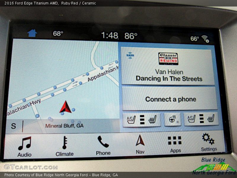 Ruby Red / Ceramic 2016 Ford Edge Titanium AWD