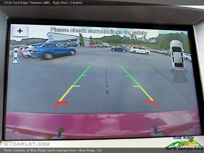 Ruby Red / Ceramic 2016 Ford Edge Titanium AWD