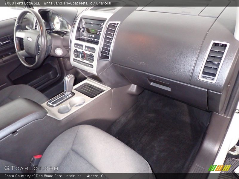 White Sand Tri-Coat Metallic / Charcoal 2008 Ford Edge SEL