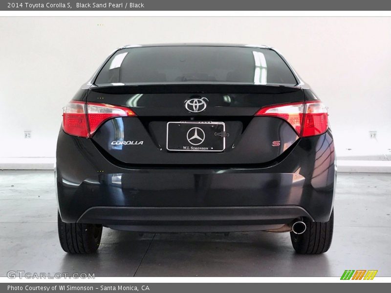 Black Sand Pearl / Black 2014 Toyota Corolla S