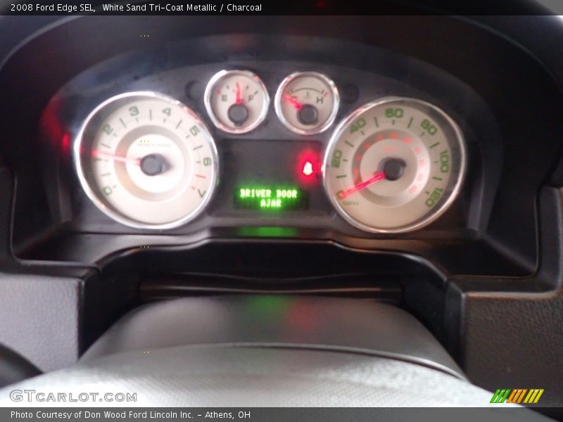 White Sand Tri-Coat Metallic / Charcoal 2008 Ford Edge SEL