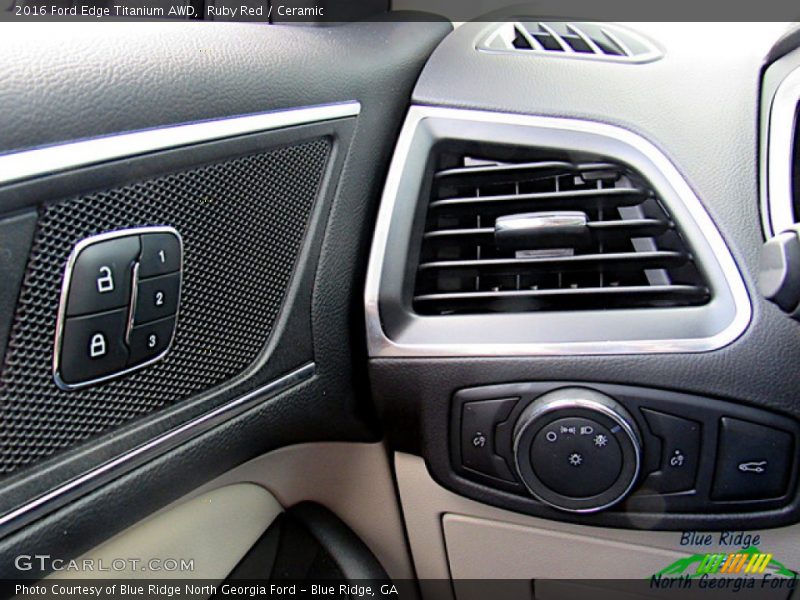 Ruby Red / Ceramic 2016 Ford Edge Titanium AWD