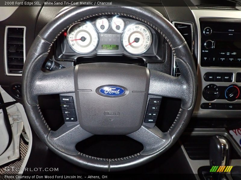 White Sand Tri-Coat Metallic / Charcoal 2008 Ford Edge SEL