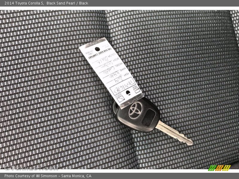 Black Sand Pearl / Black 2014 Toyota Corolla S
