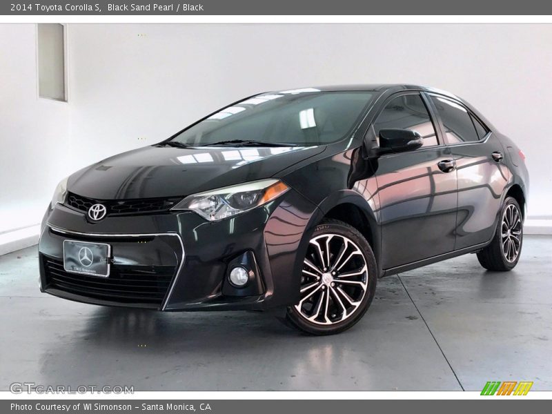 Black Sand Pearl / Black 2014 Toyota Corolla S