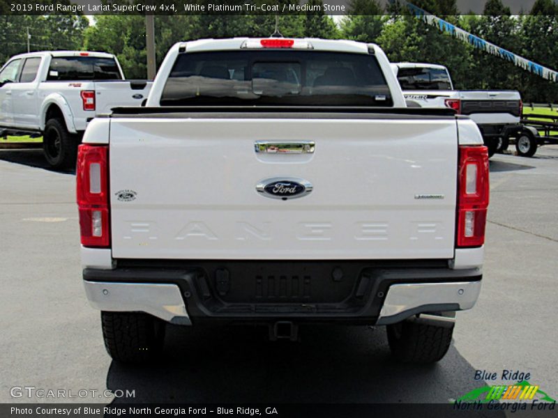 White Platinum Tri-Coat / Medium Stone 2019 Ford Ranger Lariat SuperCrew 4x4