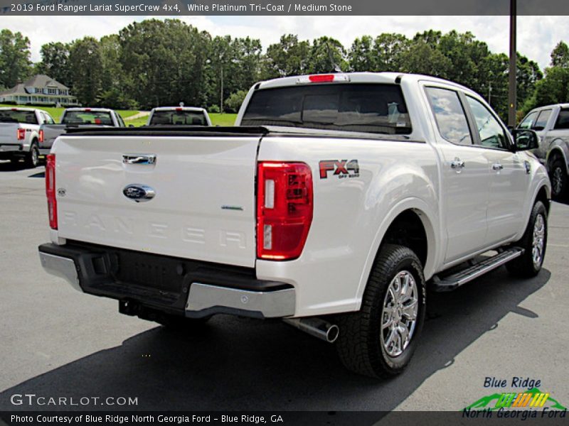 White Platinum Tri-Coat / Medium Stone 2019 Ford Ranger Lariat SuperCrew 4x4