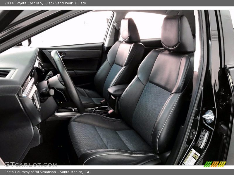Black Sand Pearl / Black 2014 Toyota Corolla S