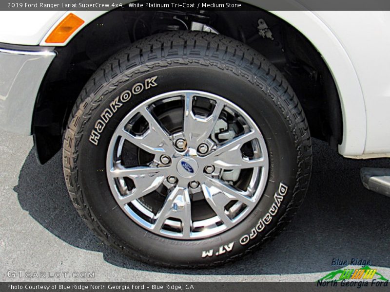 White Platinum Tri-Coat / Medium Stone 2019 Ford Ranger Lariat SuperCrew 4x4