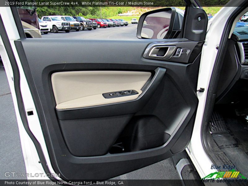 White Platinum Tri-Coat / Medium Stone 2019 Ford Ranger Lariat SuperCrew 4x4