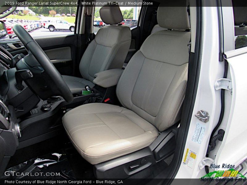 White Platinum Tri-Coat / Medium Stone 2019 Ford Ranger Lariat SuperCrew 4x4