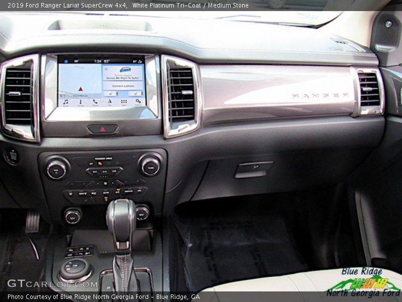 White Platinum Tri-Coat / Medium Stone 2019 Ford Ranger Lariat SuperCrew 4x4