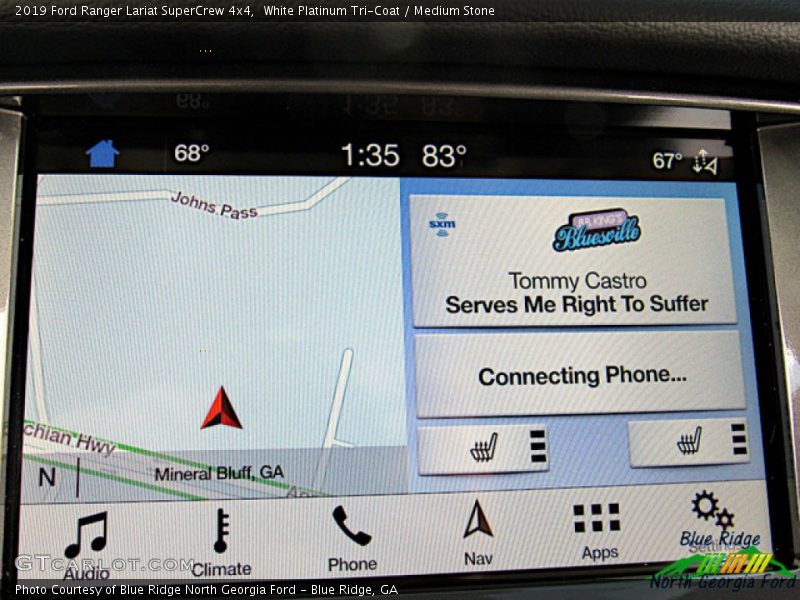 White Platinum Tri-Coat / Medium Stone 2019 Ford Ranger Lariat SuperCrew 4x4