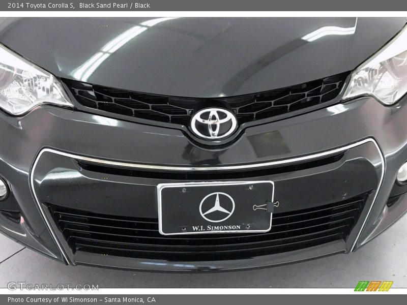 Black Sand Pearl / Black 2014 Toyota Corolla S