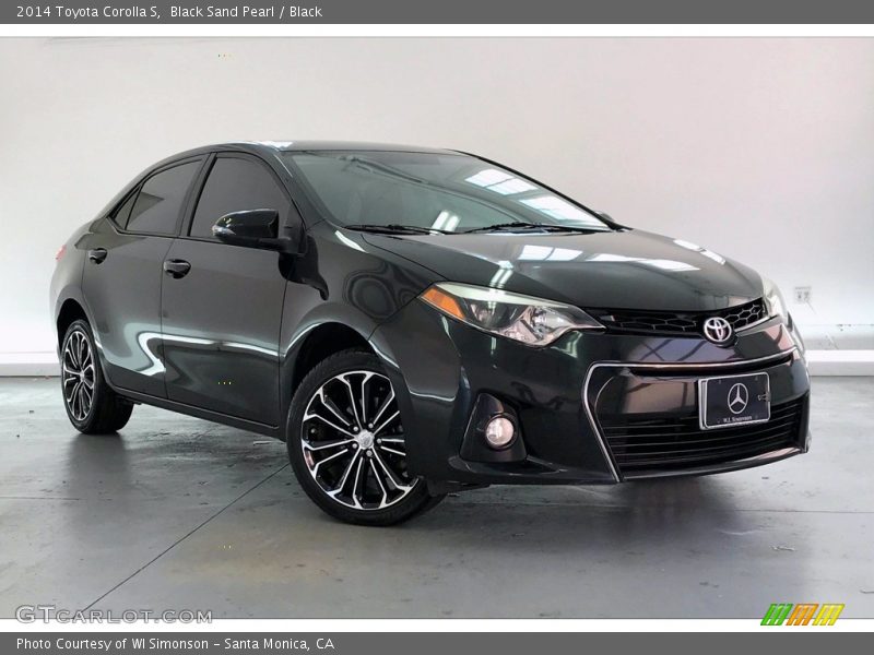 Black Sand Pearl / Black 2014 Toyota Corolla S