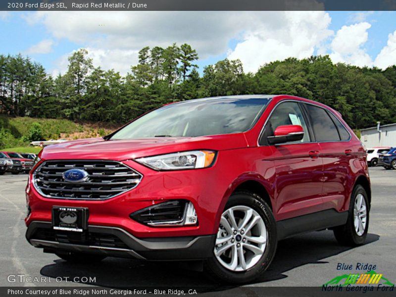 Rapid Red Metallic / Dune 2020 Ford Edge SEL
