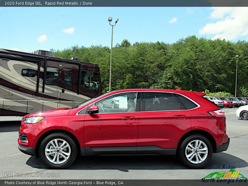 Rapid Red Metallic / Dune 2020 Ford Edge SEL