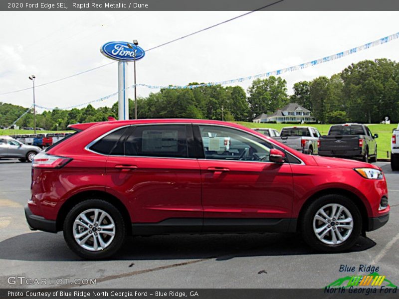 Rapid Red Metallic / Dune 2020 Ford Edge SEL