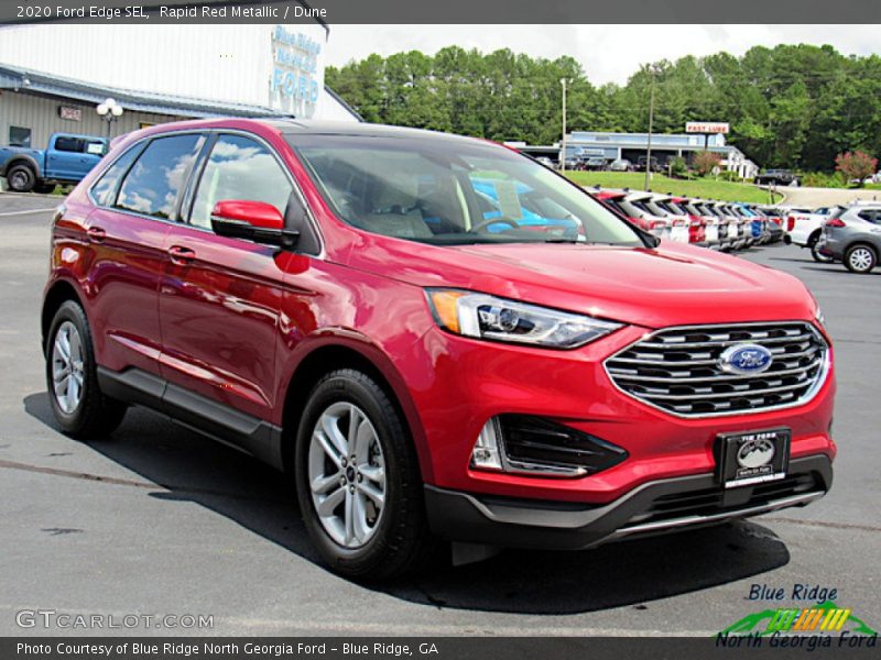 Rapid Red Metallic / Dune 2020 Ford Edge SEL