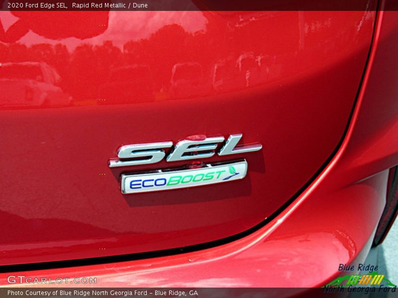 Rapid Red Metallic / Dune 2020 Ford Edge SEL