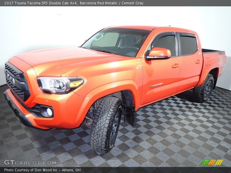 Barcelona Red Metallic / Cement Gray 2017 Toyota Tacoma SR5 Double Cab 4x4