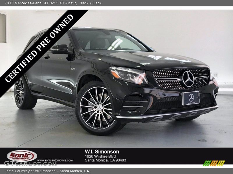 Black / Black 2018 Mercedes-Benz GLC AMG 43 4Matic