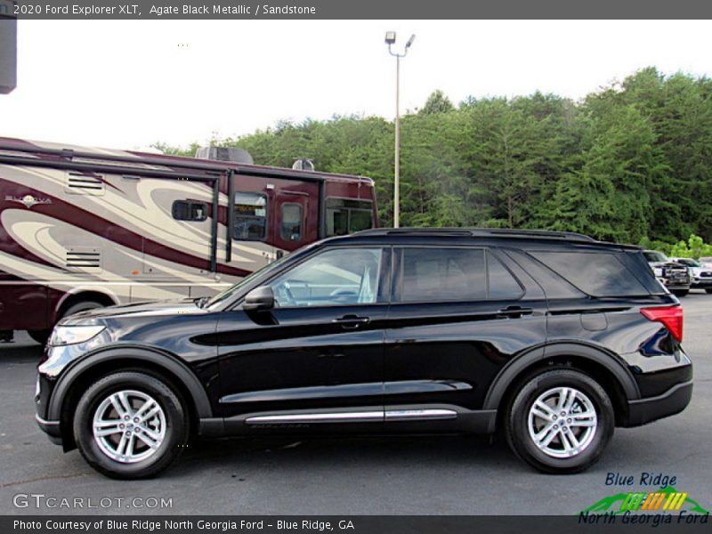 Agate Black Metallic / Sandstone 2020 Ford Explorer XLT
