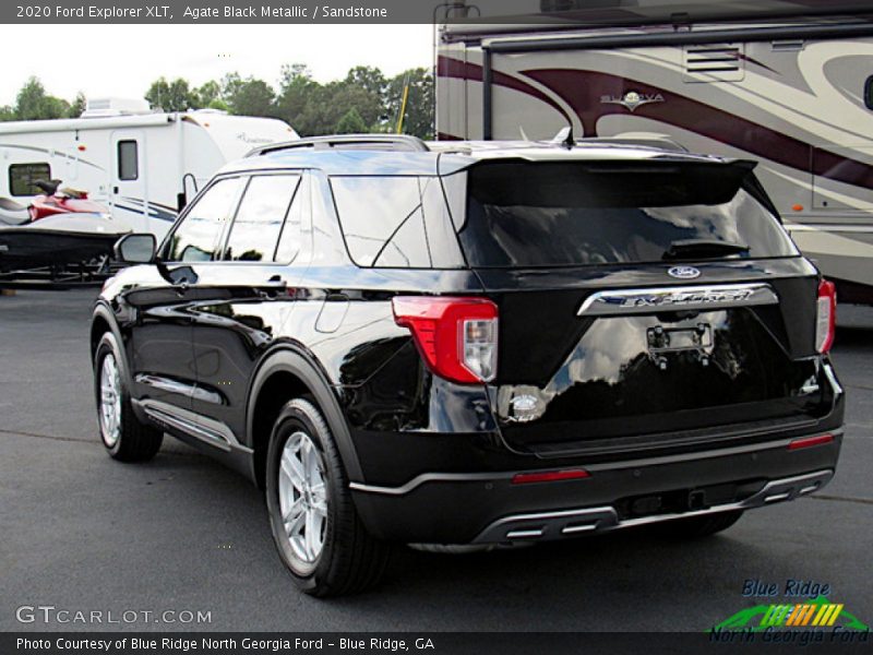 Agate Black Metallic / Sandstone 2020 Ford Explorer XLT