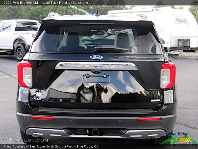 Agate Black Metallic / Sandstone 2020 Ford Explorer XLT