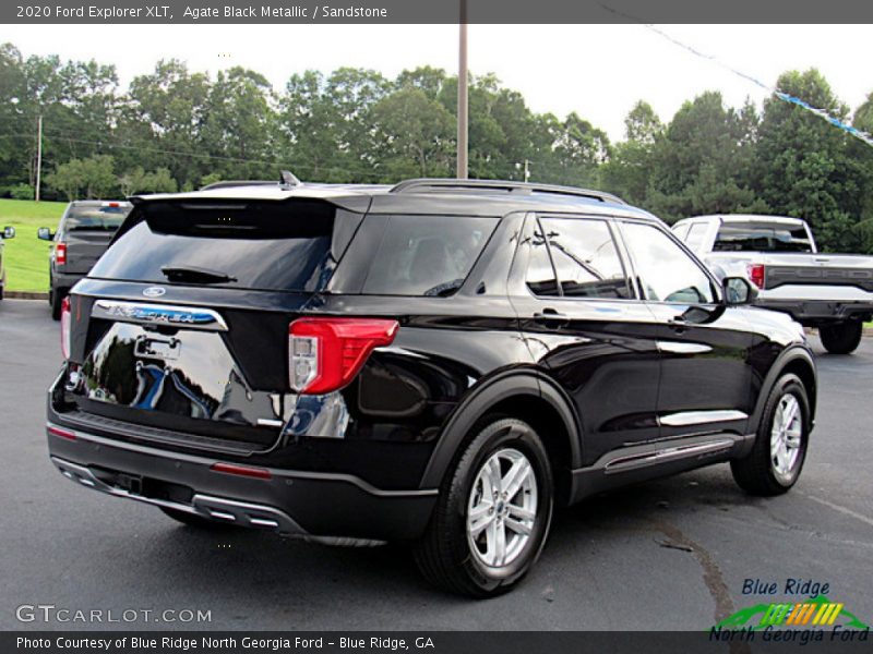 Agate Black Metallic / Sandstone 2020 Ford Explorer XLT