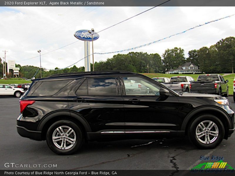 Agate Black Metallic / Sandstone 2020 Ford Explorer XLT