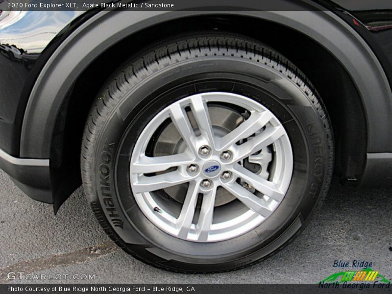 Agate Black Metallic / Sandstone 2020 Ford Explorer XLT