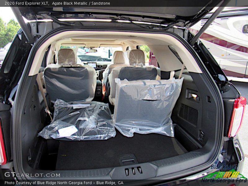 Agate Black Metallic / Sandstone 2020 Ford Explorer XLT