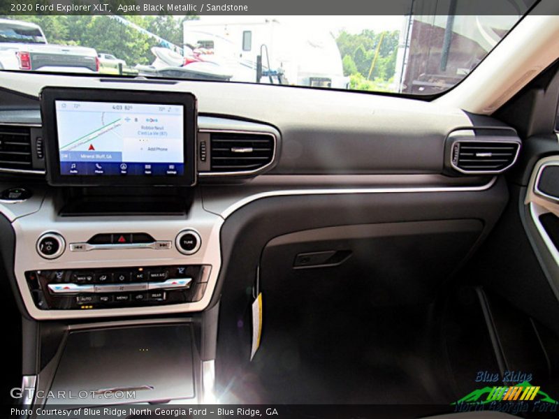 Agate Black Metallic / Sandstone 2020 Ford Explorer XLT