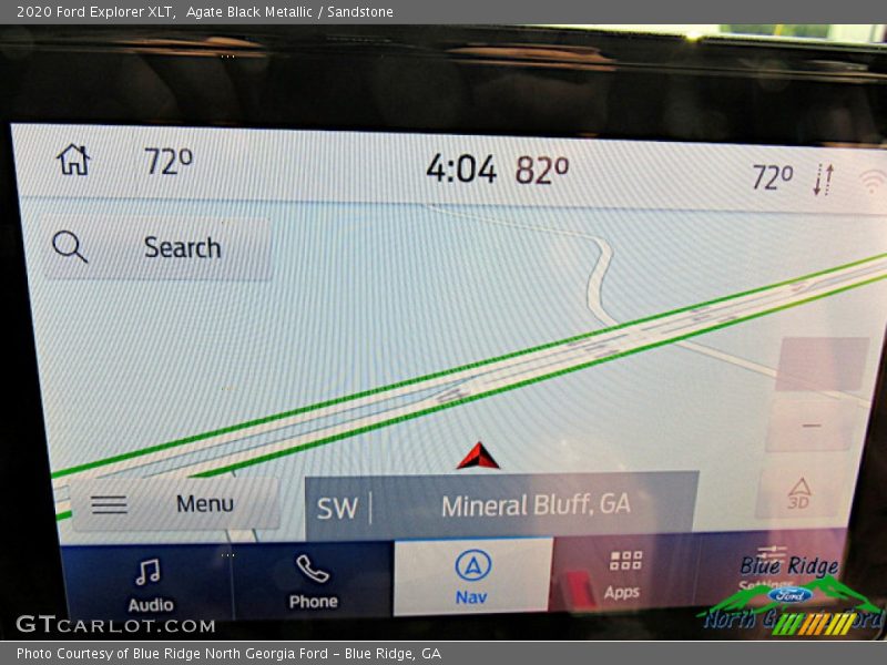 Agate Black Metallic / Sandstone 2020 Ford Explorer XLT
