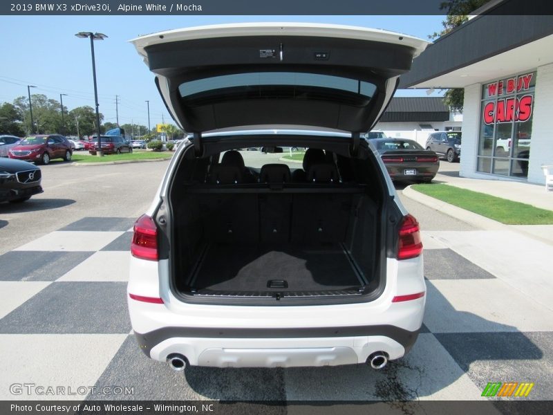 Alpine White / Mocha 2019 BMW X3 xDrive30i