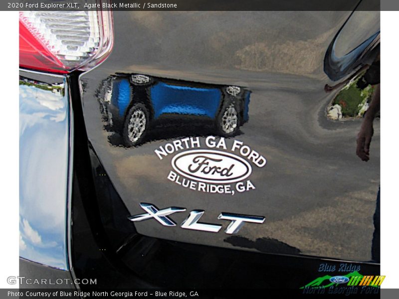 Agate Black Metallic / Sandstone 2020 Ford Explorer XLT