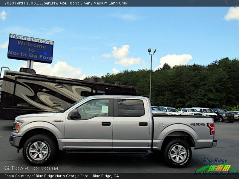 Iconic Silver / Medium Earth Gray 2020 Ford F150 XL SuperCrew 4x4