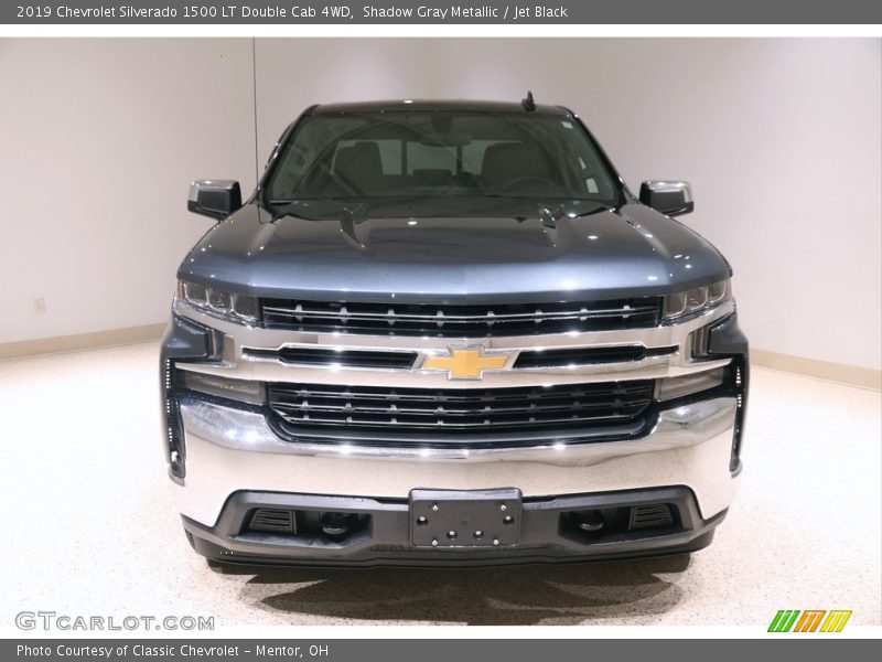 Shadow Gray Metallic / Jet Black 2019 Chevrolet Silverado 1500 LT Double Cab 4WD