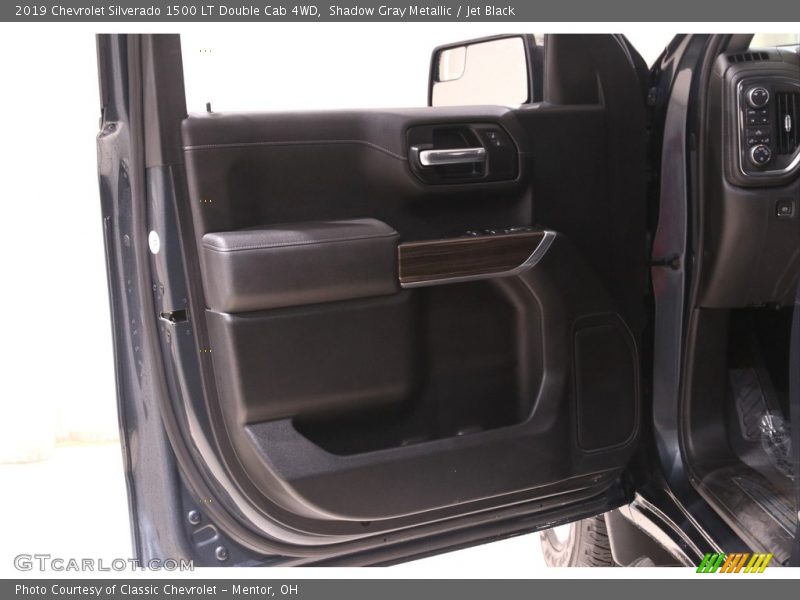 Shadow Gray Metallic / Jet Black 2019 Chevrolet Silverado 1500 LT Double Cab 4WD