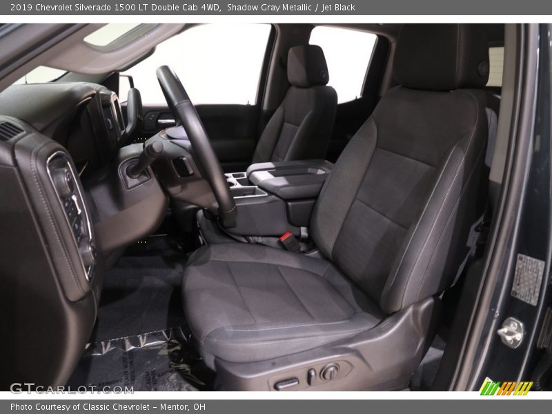 Shadow Gray Metallic / Jet Black 2019 Chevrolet Silverado 1500 LT Double Cab 4WD
