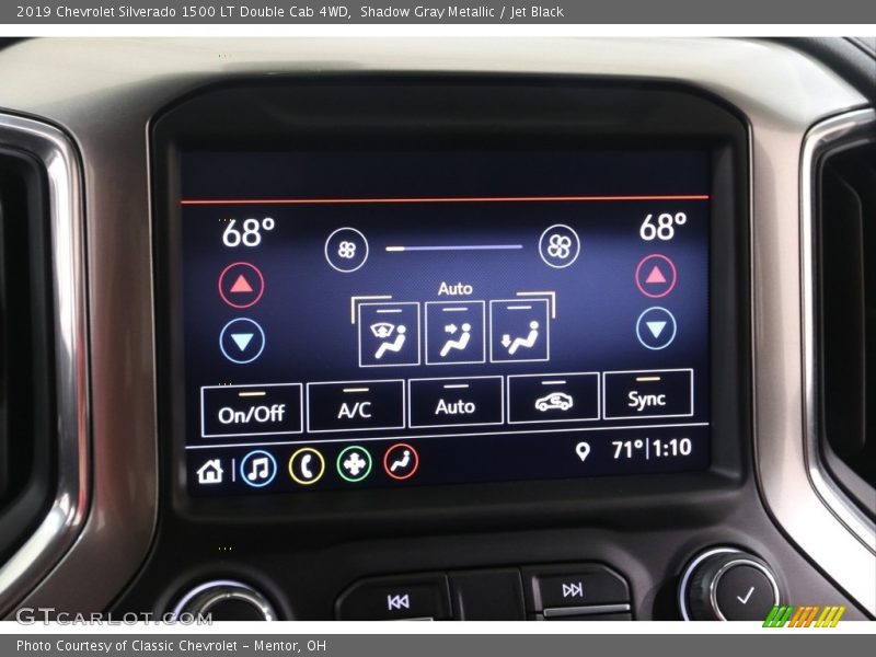 Shadow Gray Metallic / Jet Black 2019 Chevrolet Silverado 1500 LT Double Cab 4WD